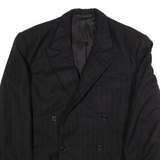LUZERN Mens Blazer Jacket Black Striped M