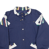 CURRENT SEEN Womens Bomber Jacket Blue 90s M