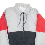 PACER SPORTSWEAR Womens Shell Jacket Grey Nylon 90s L