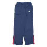 NIKE Womens Track Pants Blue Straight L W26 L30