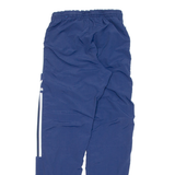 ADIDAS Mens Track Pants Blue Tapered XS W26 L30
