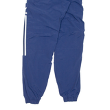 ADIDAS Mens Track Pants Blue Tapered XS W26 L30