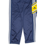 ADIDAS Womens Track Pants Blue Wide-Leg L W33 L31