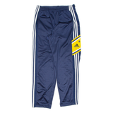 ADIDAS Womens Track Pants Blue Wide-Leg L W33 L31