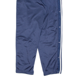 ADIDAS Womens Track Pants Blue Wide-Leg L W33 L31
