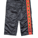 Sports Mens Track Pants Black Wide-Leg L W27 L30