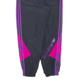 ADIDAS Womens Track Pants Purple Tapered UK 12 W27 L28