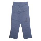 DICKIES Chino Workwear 874 Mens Trousers Blue Regular Straight W32 L30