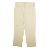 DICKIES Chino Workwear Mens Trousers Beige Regular Straight W38 L32