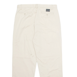 NAUTICA Chino Workwear Mens Trousers Beige Regular Straight W33 L30