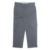 DICKIES Chino Workwear Mens Trousers Grey Regular Straight W32 L25