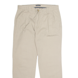 NAUTICA Chino Workwear Mens Trousers Beige Regular Straight W36 L32