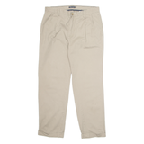 NAUTICA Chino Workwear Mens Trousers Beige Regular Straight W36 L32