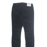 TRUE RELIGION Womens Corduroy Trousers Black Regular Skinny W25 L33