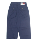 TOMMY HILFIGER Chino Workwear Womens Trousers Blue Regular Tapered W24 L28