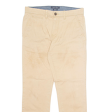 TOMMY HILFIGER Chino Mens Trousers Beige Slim Tapered W30 L30