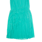 GUESS Womens Fit & Flare Dress Green Sleeveless Knee Length M