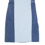 GUESS Womens Bodycon Dress Blue Denim Sleeveless Knee Length S
