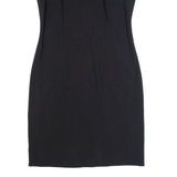 HUGO BOSS Womens Pencil Dress Black Wool Sleeveless Knee Length UK 14