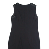 HUGO BOSS Womens Pencil Dress Black Wool Sleeveless Knee Length UK 14