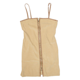TODAY'S WOMAN Womens Bodycon Dress Beige Sleeveless Short UK 14
