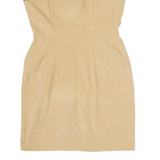 TODAY'S WOMAN Womens Bodycon Dress Beige Sleeveless Short UK 14