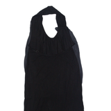 LIU JO Womens Bodycon Dress Black Sleeveless Short M