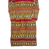 POSITIVE ATTITUDE Womens Pencil Dress Brown 90s Fair Isle Knee Length M