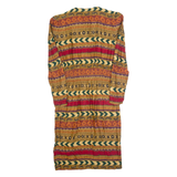 POSITIVE ATTITUDE Womens Pencil Dress Brown 90s Fair Isle Knee Length M