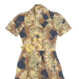 PLENTY BY TRACY REESE Womens A-Line Dress Brown 90s Floral M