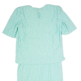 BARONE Womens Pencil Dress Blue Short Sleeve Midi M