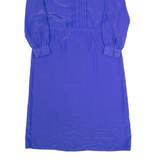 MS CHAUS Womens Day Dress Purple 90s Long Sleeve Long XL