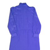 MS CHAUS Womens Day Dress Purple 90s Long Sleeve Long XL
