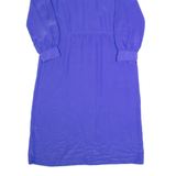 MS CHAUS Womens Day Dress Purple 90s Long Sleeve Long XL