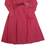 JESSICA LANE Womens A-Line Dress Red Long Sleeve Long M