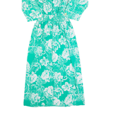 Christina Grant Womens Pencil Dress Green 90s Floral Long M