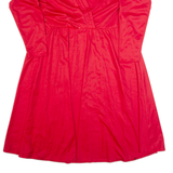 JEANNIE LURIE Womens A-Line Dress Red 90s Long Sleeve Long L