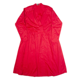 JEANNIE LURIE Womens A-Line Dress Red 90s Long Sleeve Long L