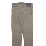 LEVI'S 511 Jeans Mens Grey Slim Straight Stone Wash W28 L29