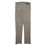 LEVI'S 511 Jeans Mens Grey Slim Straight Stone Wash W28 L29
