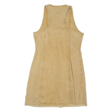 SADIE & SAGE Womens Pencil Dress Beige Denim Sleeveless Knee Length M
