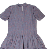 LUELLA Oversized Womens Fit & Flare Dress Purple Floral Knee Length UK 8