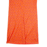 Womens Shift Dress Red Floral Short Sleeve Midi M