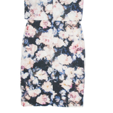 PHASE EIGHT Womens Pencil Dress Blue Floral Short Sleeve Knee Length UK 8