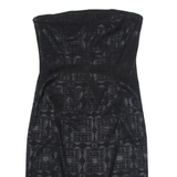 ELLE Womens Slip Dress Black Sleeveless Short L