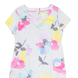 JOULES Womens Shift Dress Grey Floral Short Sleeve Knee Length UK 16