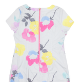 JOULES Womens Shift Dress Grey Floral Short Sleeve Knee Length UK 16