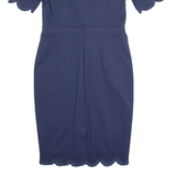 BODEN Womens Pencil Dress Blue Short Sleeve Knee Length UK 10