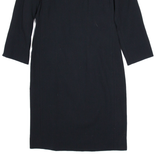 LK BENNETT Womens Shift Dress Black Wool Knee Length UK 10