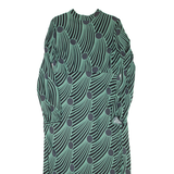 MINT VELVET Womens Maxi Dress Green Striped Long Sleeve Long L